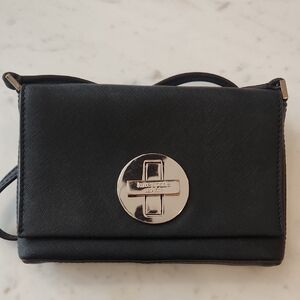 Kate Spade Black Crossbody Bag with Silver Accent